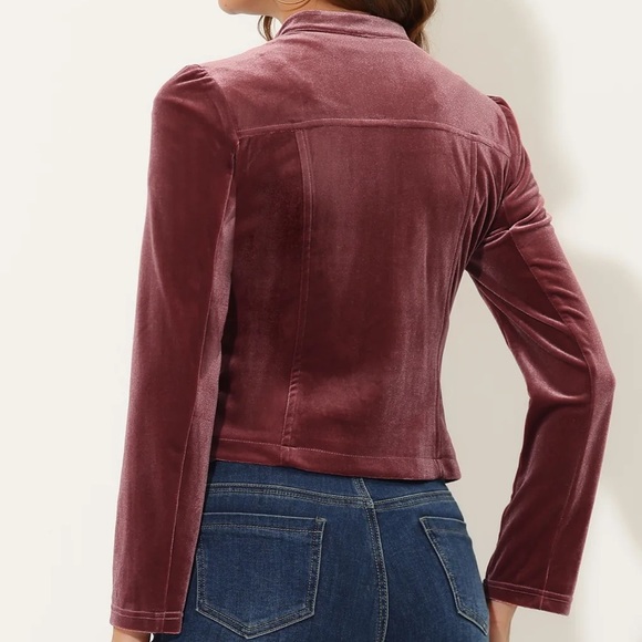 Allegra K velvet jacket - Picture 4 of 5